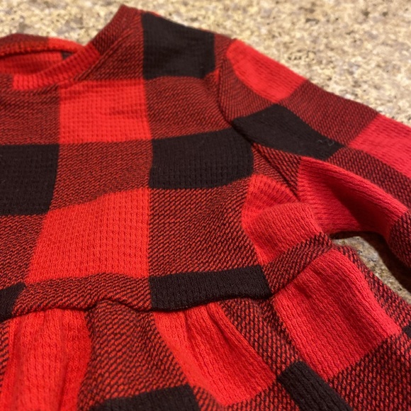 Old Navy Red & Black Checkered Plaid Christmas Holiday Dress 2T - Picture 13 of 14